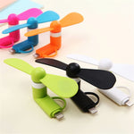 Mini Portable Fan Sport Travel Cooling Fans Gadgets  Micro USB