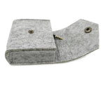 50 Pcs/lot Earphone Storage Bag Packing Felt Pouch Travel